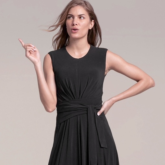 MM. Lafleur Hanna Midi Dress in Black - Picture 2 of 13